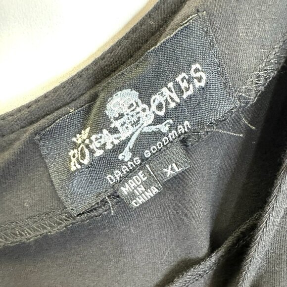 Royal Bones Dress Daang Goodman Size XL Black Hi Low Grunge Goth Emo Punk Witchy - Picture 4 of 5